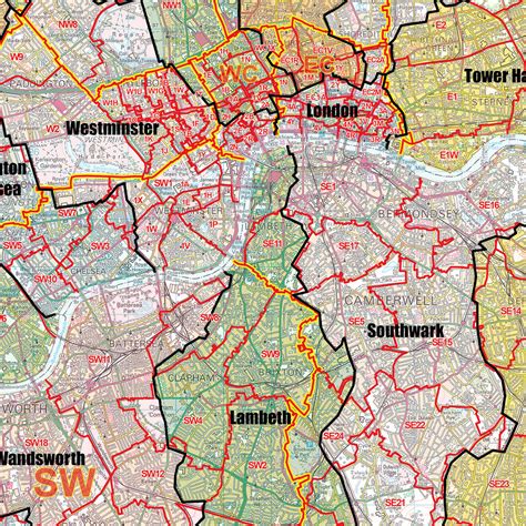 london postcodes by borough.